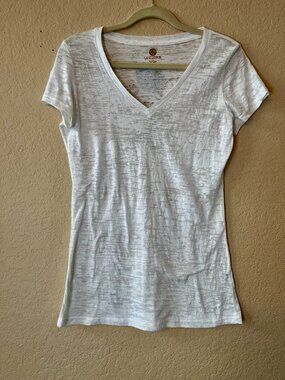 L Zen Lily Lotus women's t-shirt.